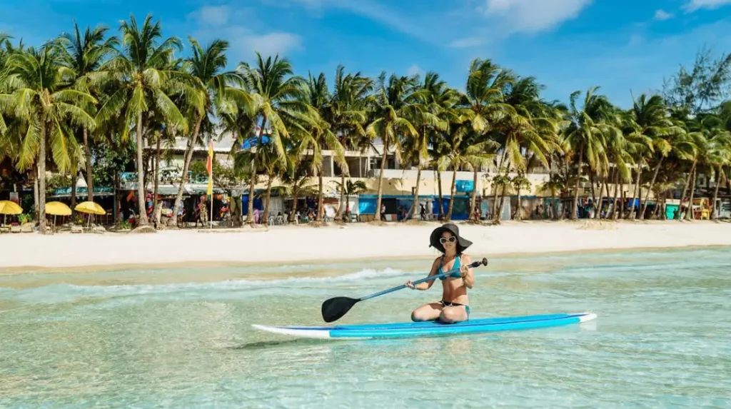 best islands of the philippines _ Ride on a paddle board on Broacay