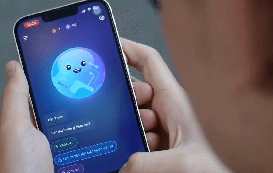 Using English learning apps to study faster.